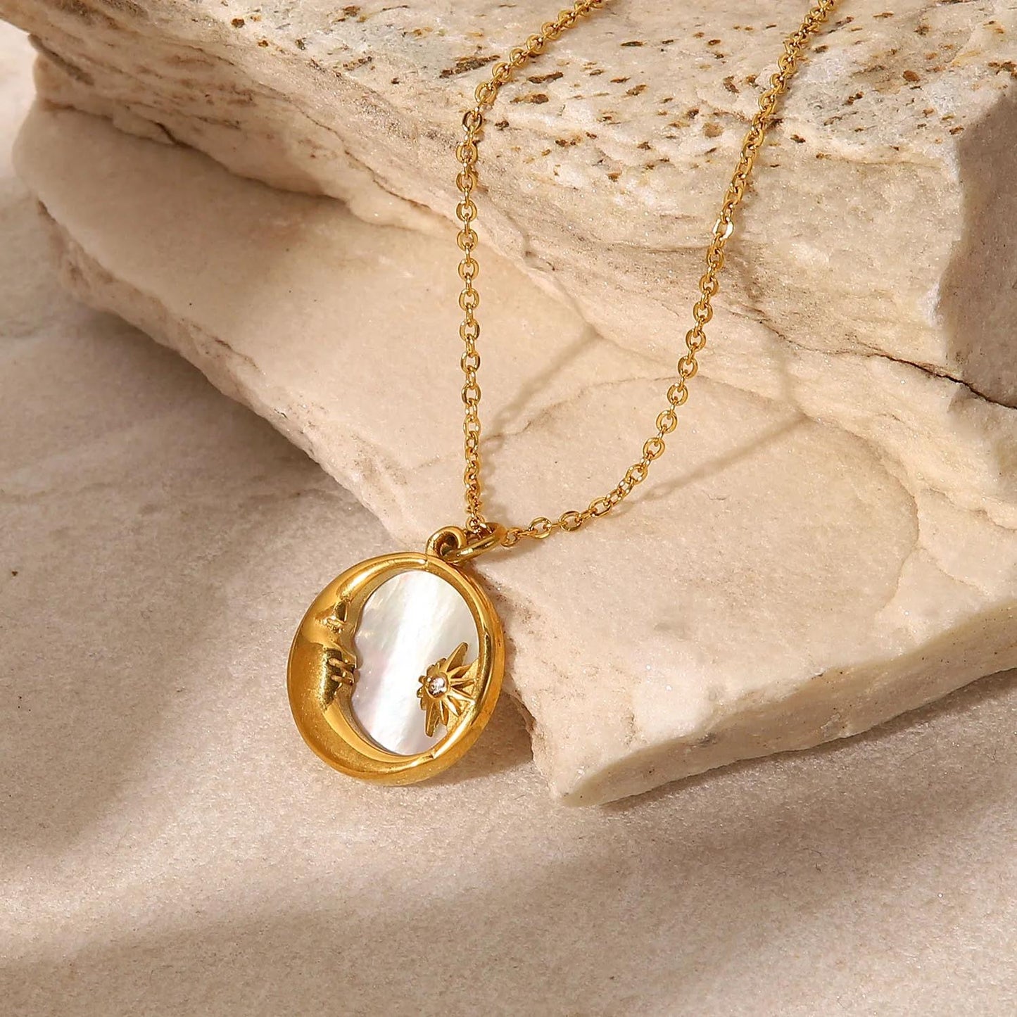 Celestial Vintage Solar Necklace