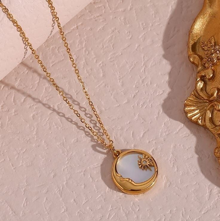 Celestial Vintage Solar Necklace