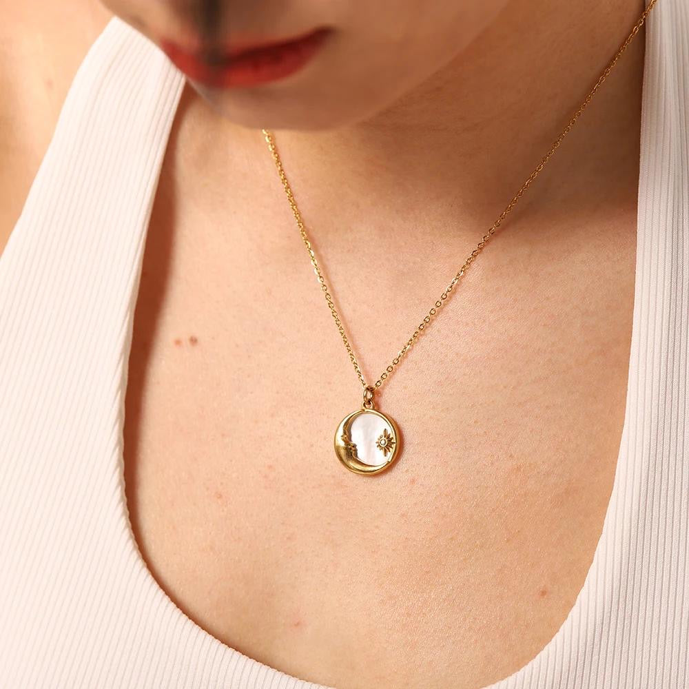 Celestial Vintage Solar Necklace