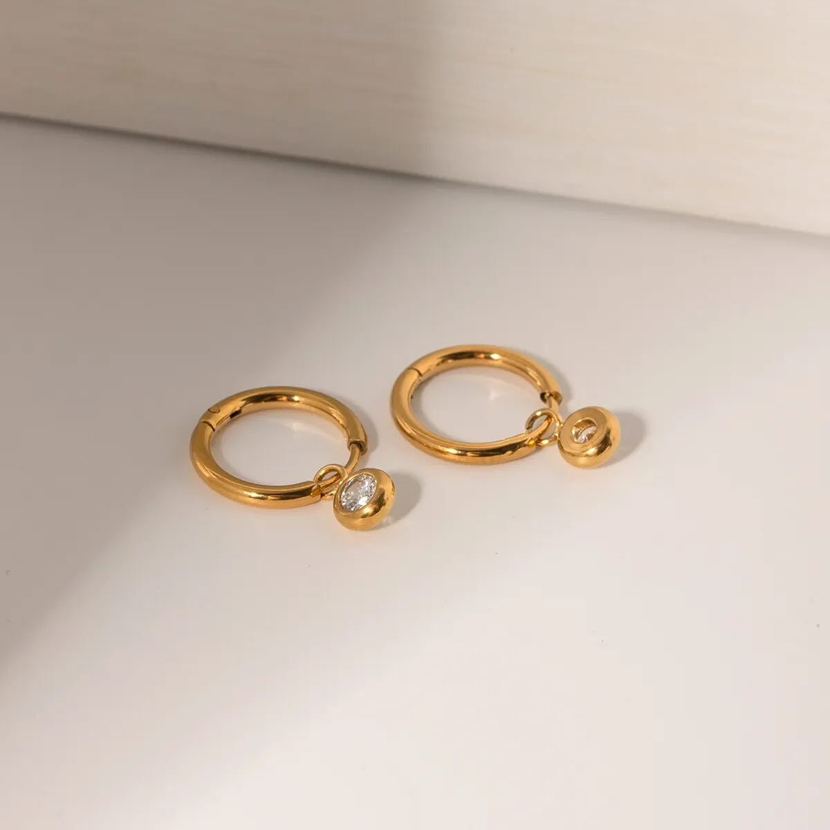 Gia Huggie Hoop Earrings
