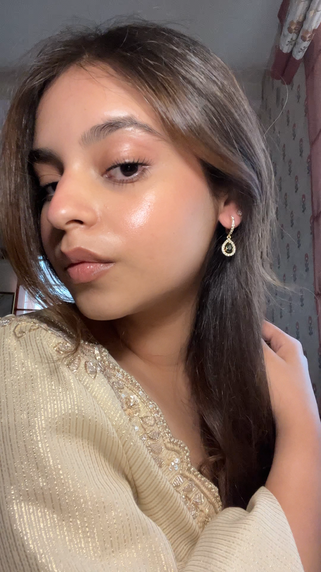 Green Drop Diamond Treasure Earrings