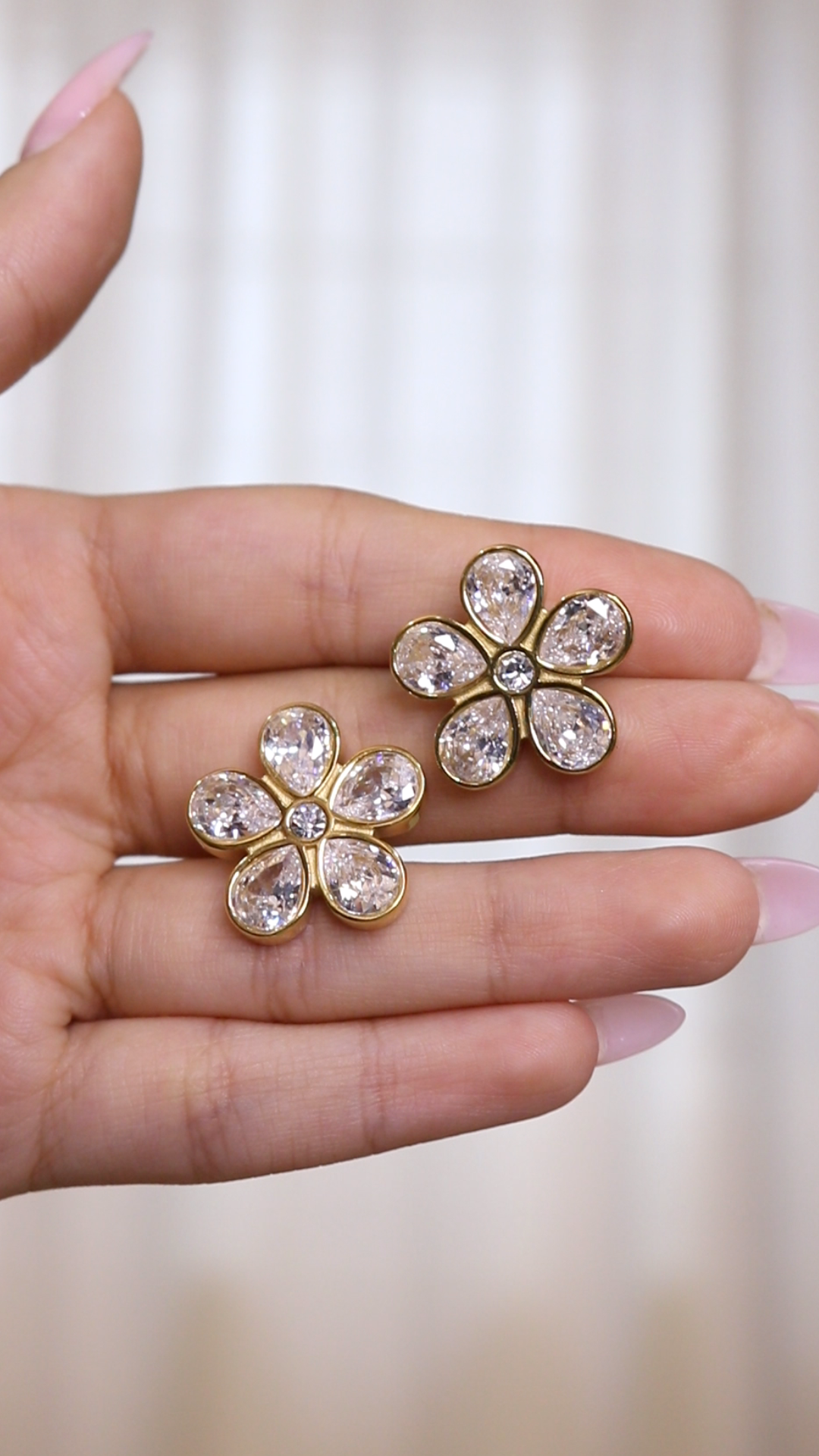 Floral Diamond Treasure Earring