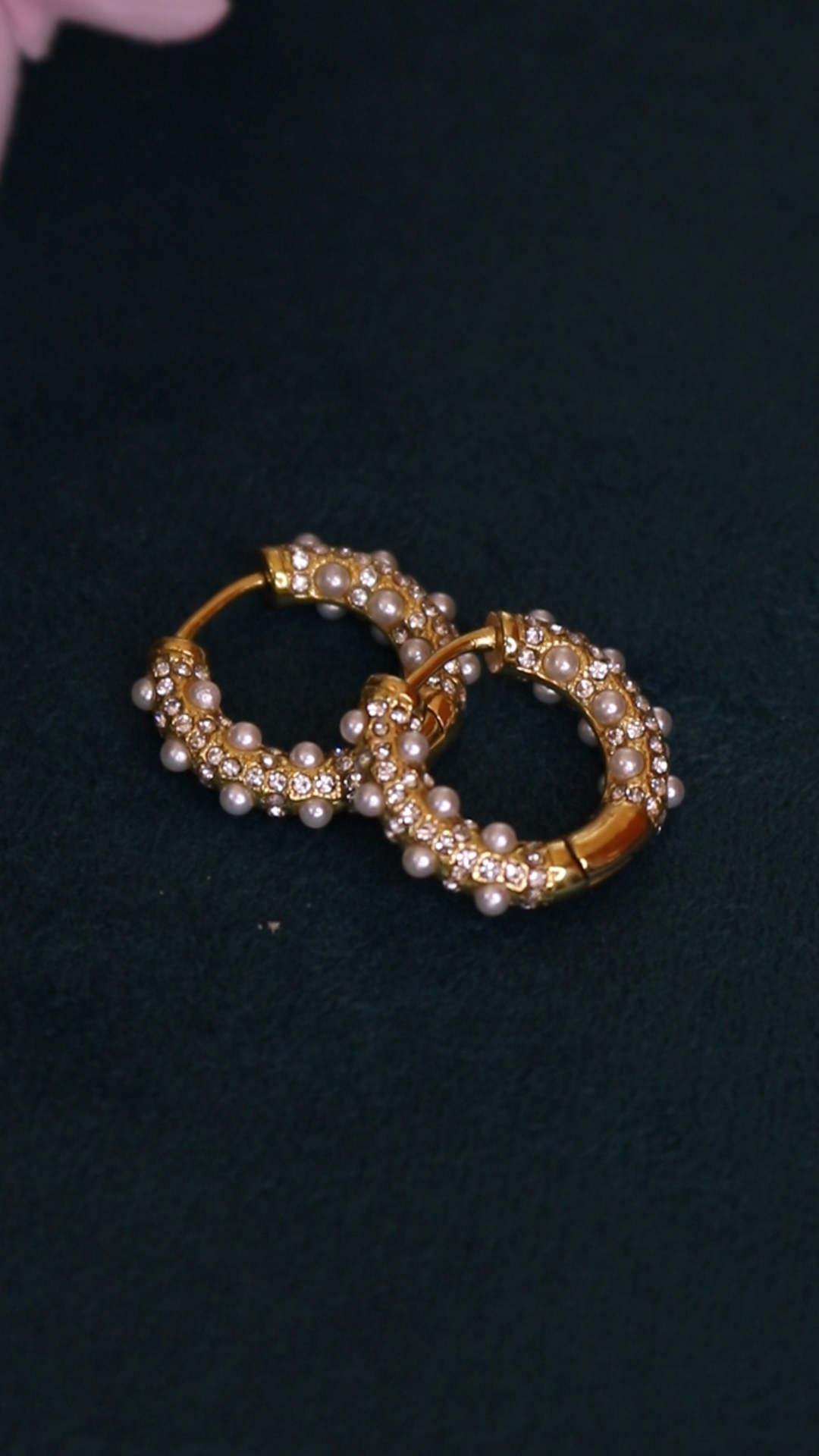 Diamond Pearl studded Earrings