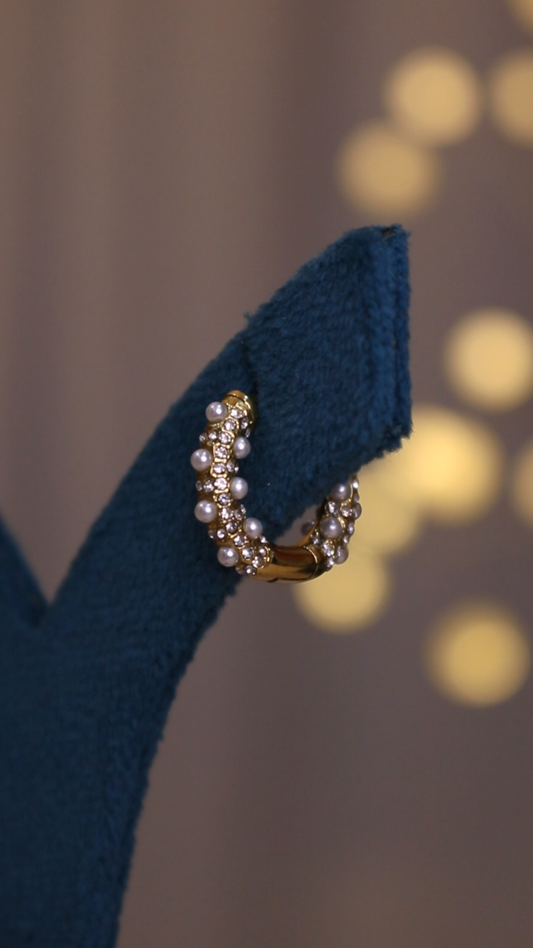 Diamond Pearl studded Earrings