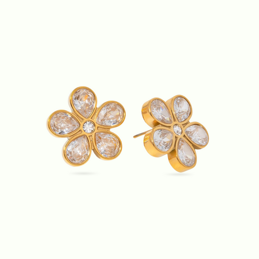 Floral Diamond Treasure Earring
