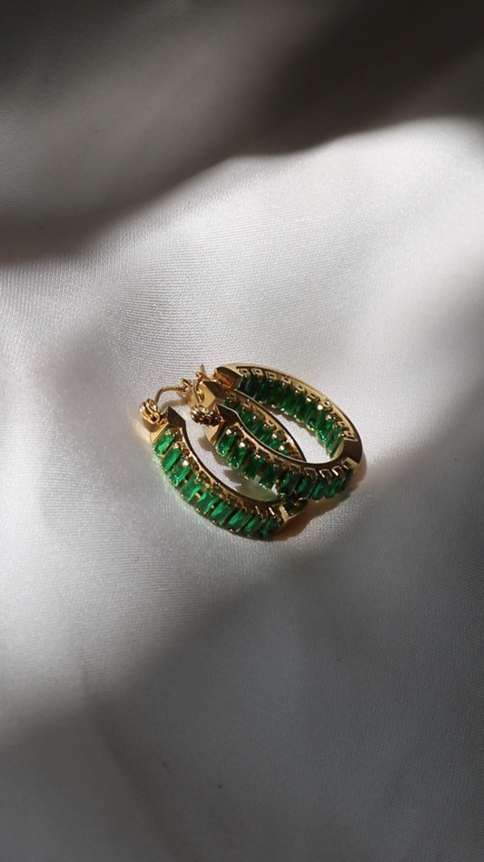 Divine Emerald Treasure Earrings