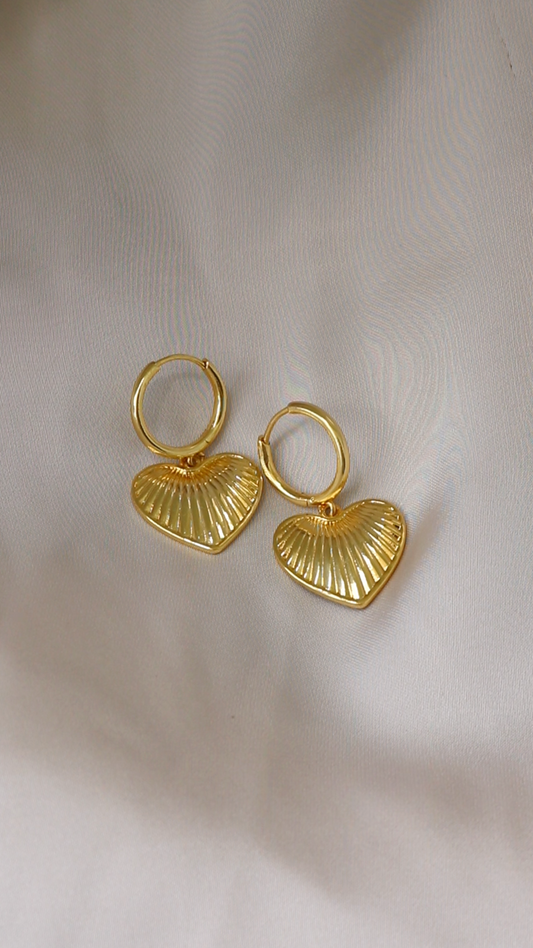 Radiant Eira Heart Earrings