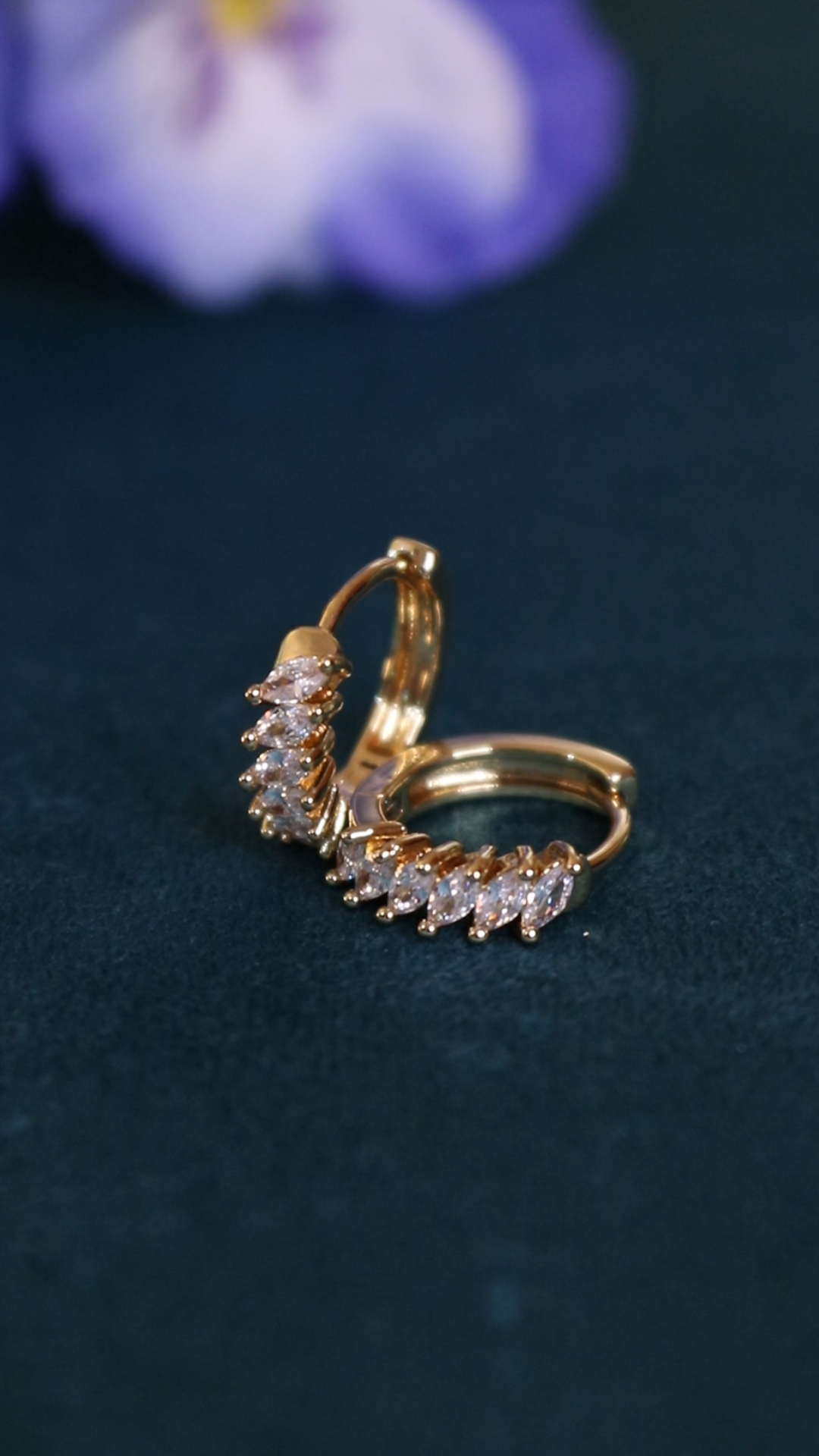 Ella Diamond Rush Hoops