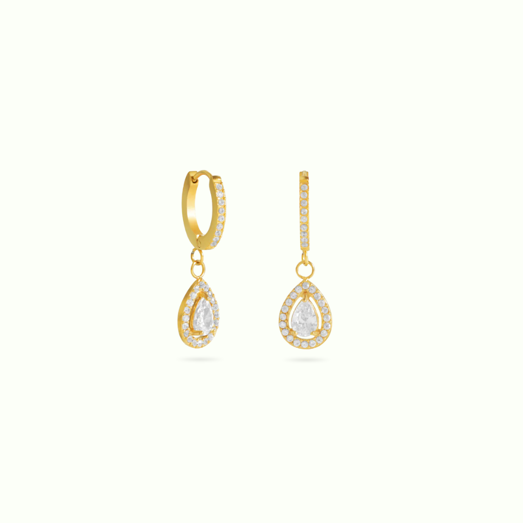 Drop Diamond Treasure Earrings